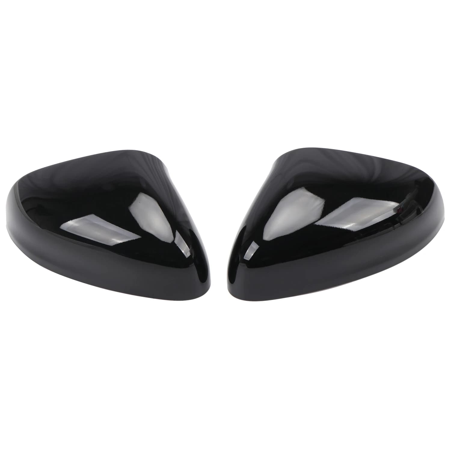 For Ford Puma 2019-2026 Car Exterior Rear View Side Door Mirror Cover Trim Overlay ABS Glossy Black 2pcs