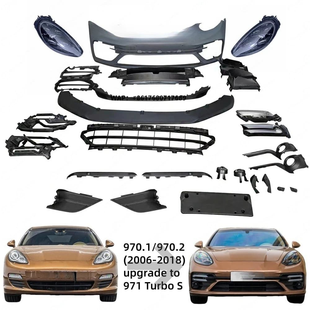 Brand New Upgrade 971 Turbo S Style Facelift Body Kit Include Front Bumper Assembly Headlight for  Panamera 970 2008-2016