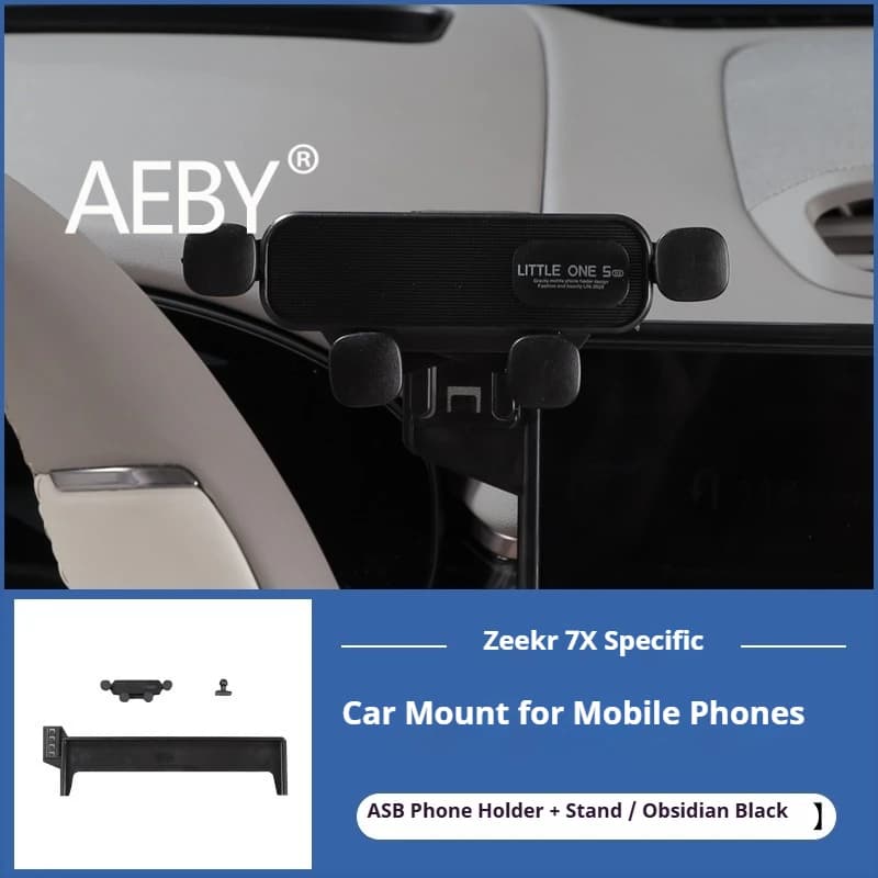 AEBY For ZEEKR 7X 2024 2025 Degree Rotatable Anti-Shake Dashboard Air Vent Mount Universal for iPhone Samsung Car Accessories