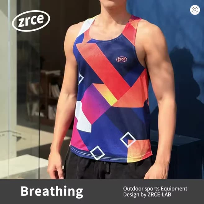 Men's Running Mesh Tank Lightweight Breathable Track Field Marathon Vest Jogging Training Sleeveless Men's T-Shirts and Tank Top