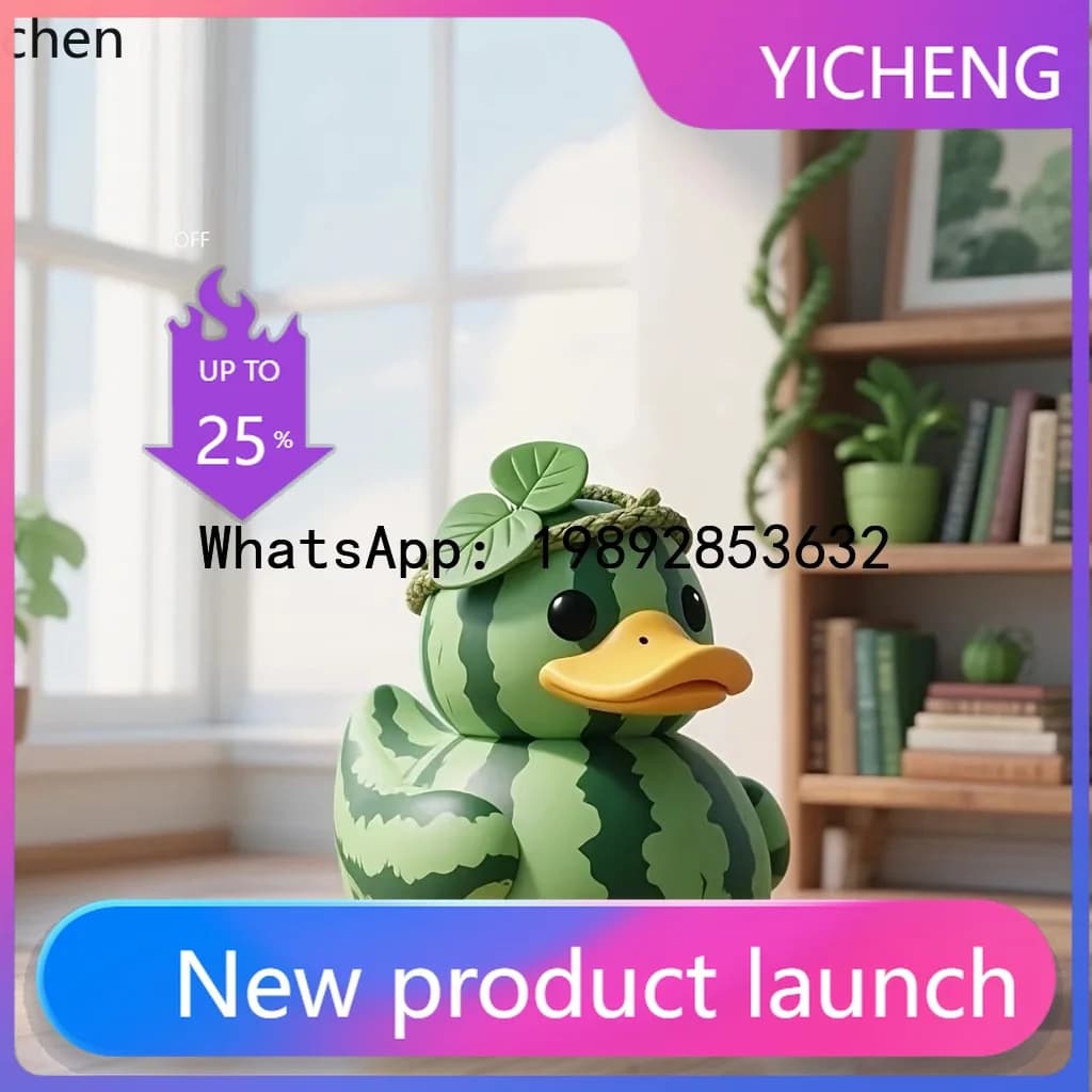 ZZ Fruit Series Duck Statue Ornament Home Desktop Decoration