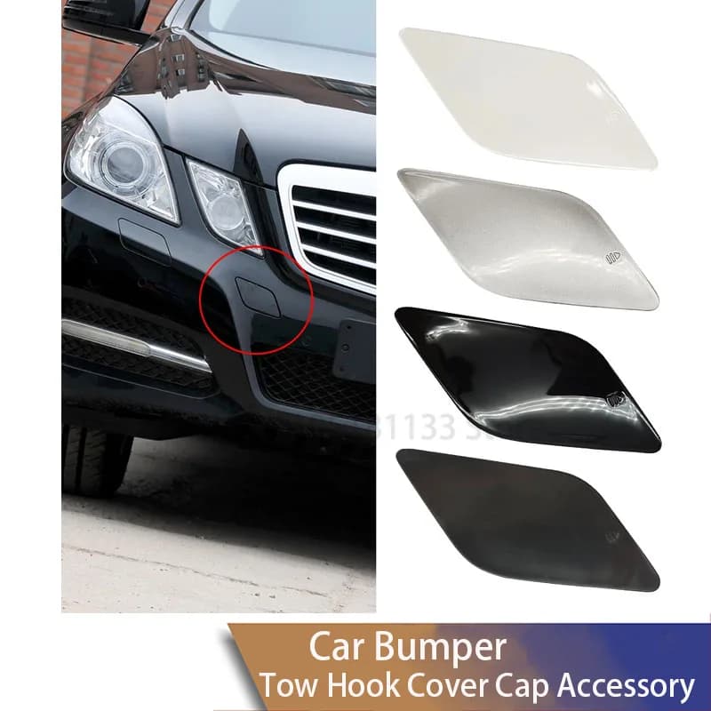 For Mercedes W212 E Class 2009-2013 Front Bumper Tow Hook Cover 2128850126 Black OE Replacement E260 E300 E350 E400