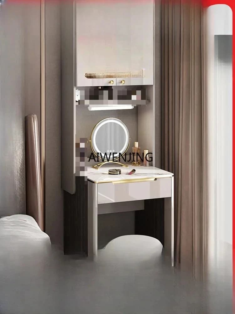 MJY light luxury new rock slab dresser bedroom simple small apartment desk dressing table integrated