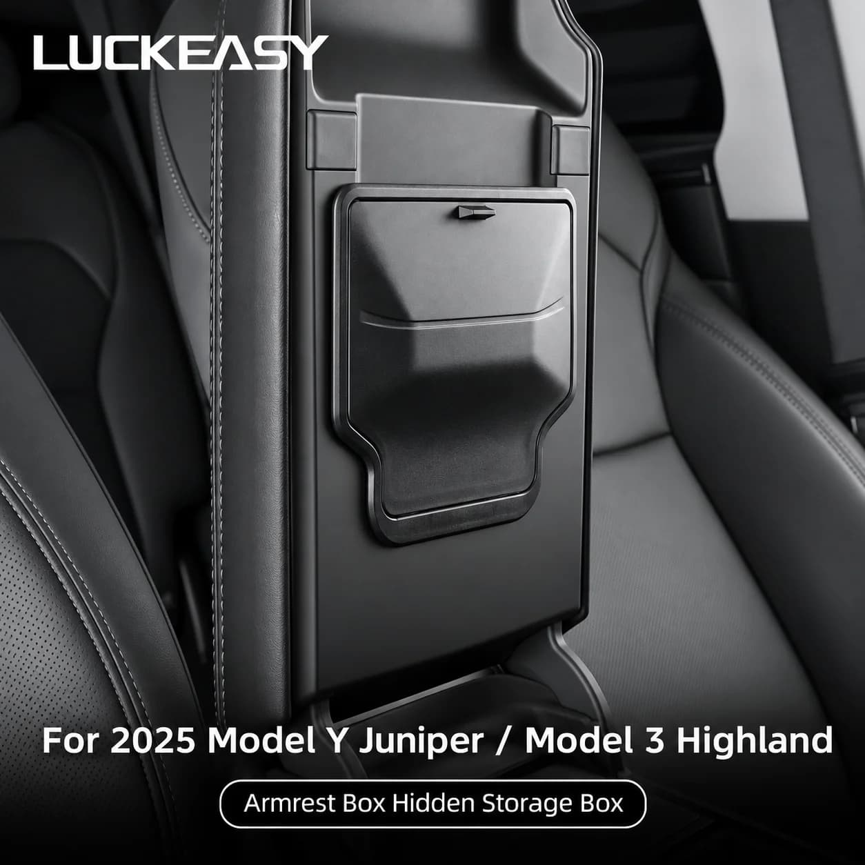 For Tesla Model Y Juniper 2025 2026 Car Storage Box Below The Rear Air Outlet Accessories Organizer Case With Lids