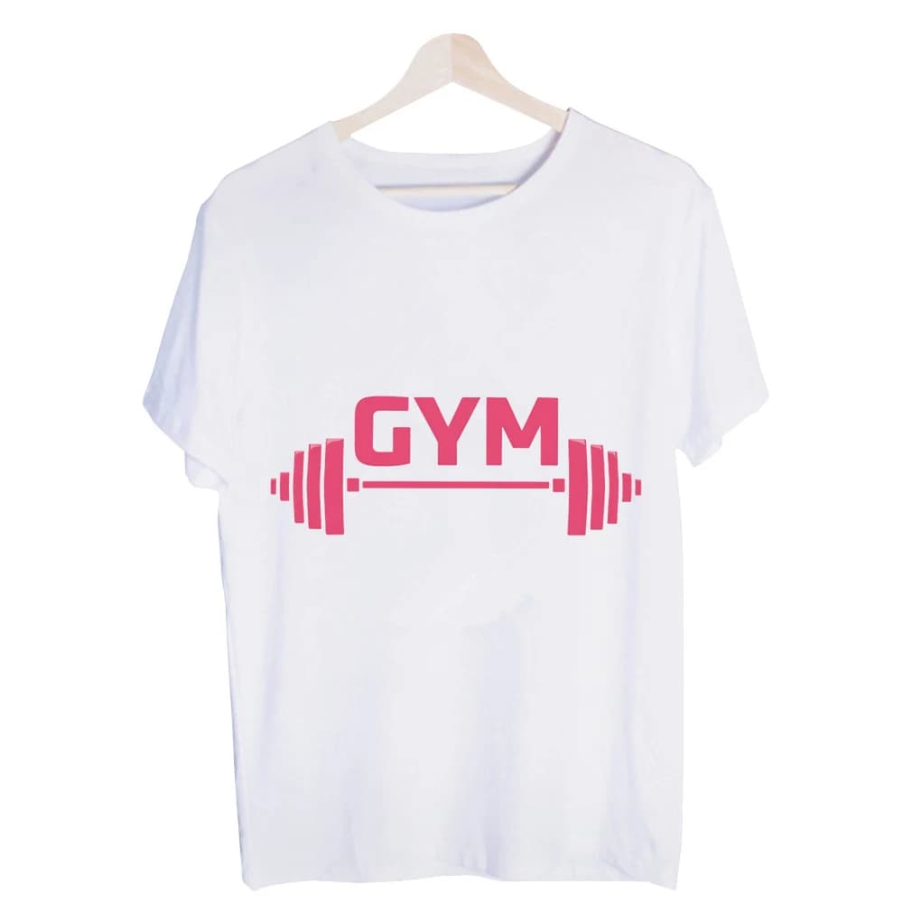 Men's Gym Barbell Letter Print Graphic Tee, Short Sleeve Crew Neck T-Shirt for Workout and Casual Fitness Outfits