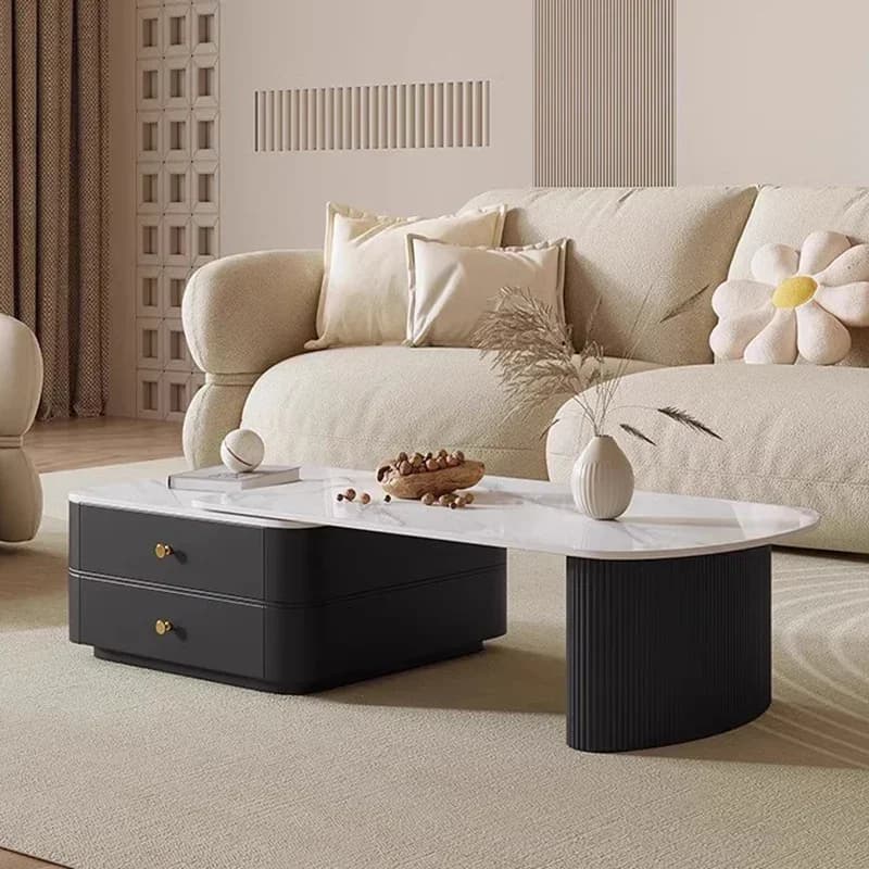 Designer Wood Coffee Table Storage Nordicdecoration Room Adjustable Side Table Clear Makeup Service Couchtisch Lounge Furniture