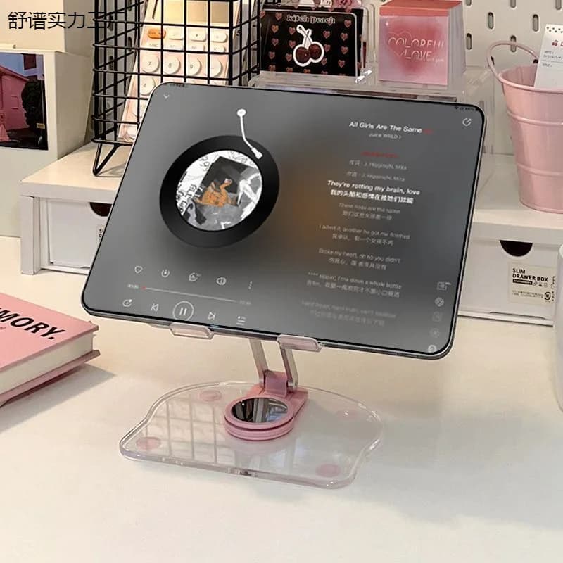 Transparent Adjustable Desktop Bracket Desktop Universal Flat Bracket Acrylic