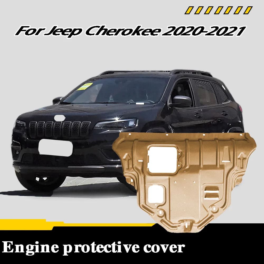 For Jeep Cherokee 2020-2021 2.0L/2.0T Vehicle Specific Splash Resistant High Quality Engine Protection Cover Lower Mudguard