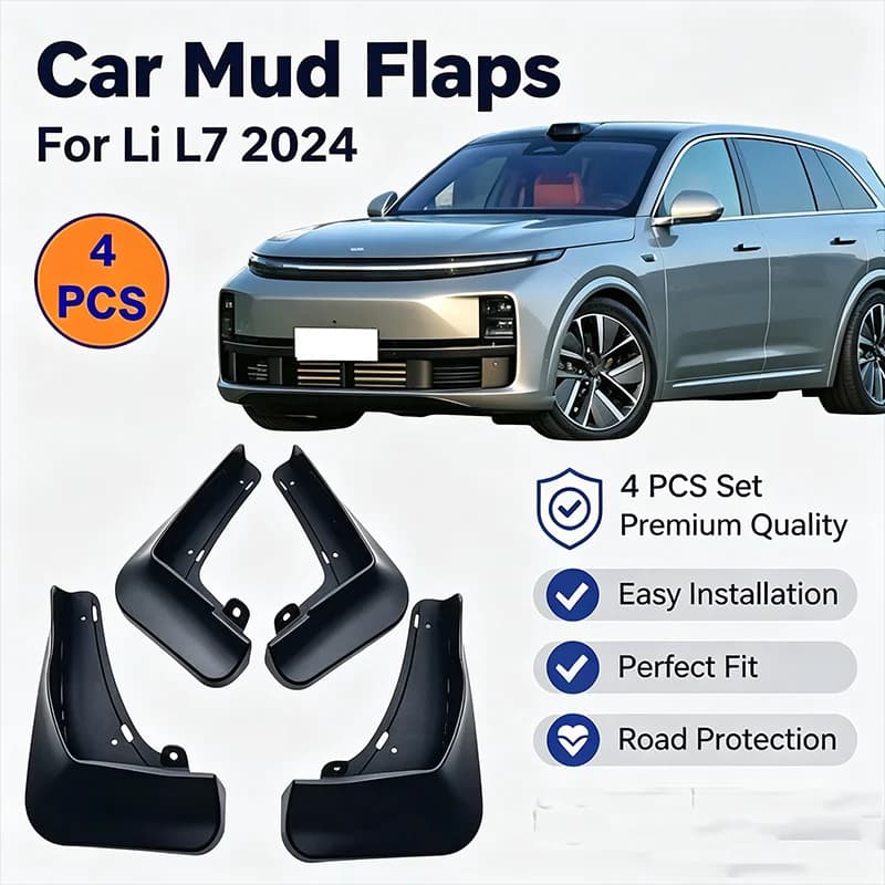 For Li Auto L7 Lixiang L7 2024 4Pcs Mud Flaps Splash Guards Front Rear Wheel Fender Mudguards Car Exterior Protection