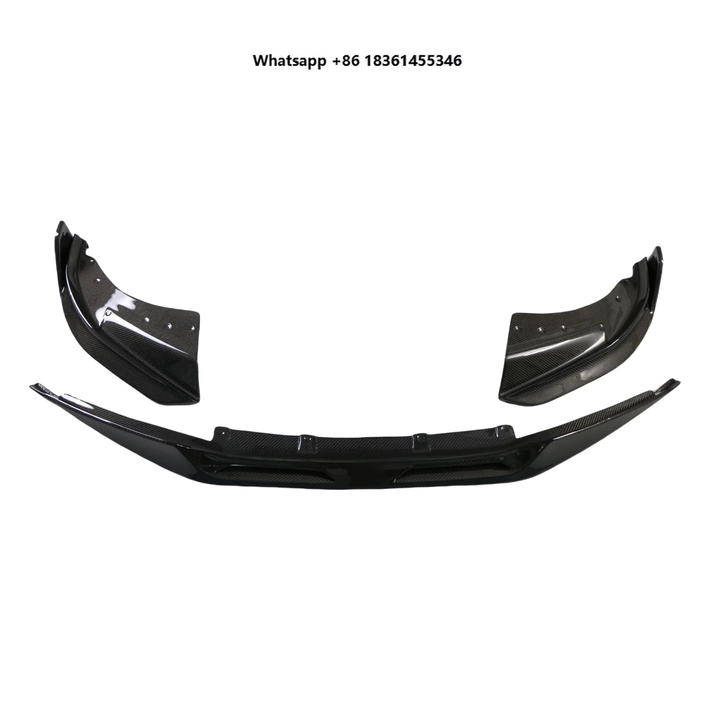 For 4 Series G22 Body Kit Front Lip SQ Style Carbon Fiber Front Bumper Lip