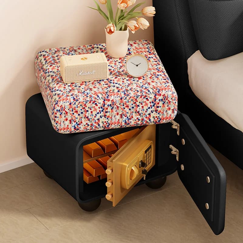 ZMinimalist Swivel Bedside Table Removable Red Tall Cute Bedside Table Storage Organizer Sillones Modernos Home FurnitureZ