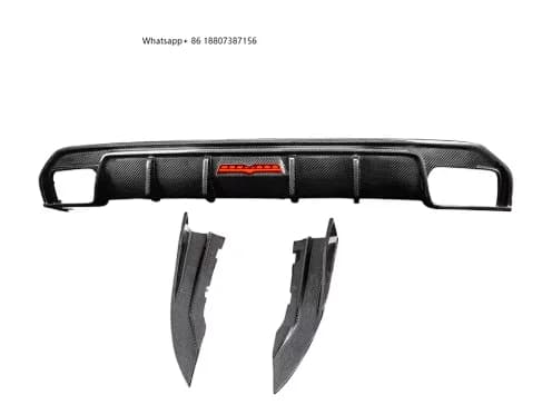 New for 4 Series G26 Dry Carbon Fiber Bumper with Light Rear Lip and Exhaust Cutouts-Bolt-On Retrofit Upgrade