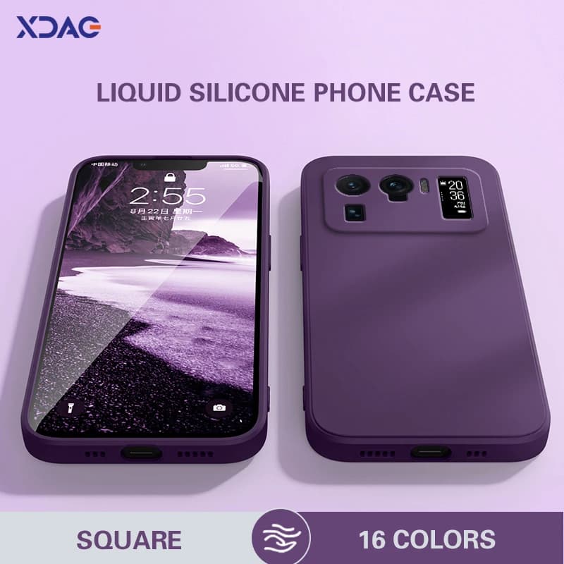 Original Back Cover Case for Xiaomi Mi 11 Ultra 11 Ultra 5G 6.81" Soft Shockproof Luxury Candy Color Liquid Silicone Phone Funda