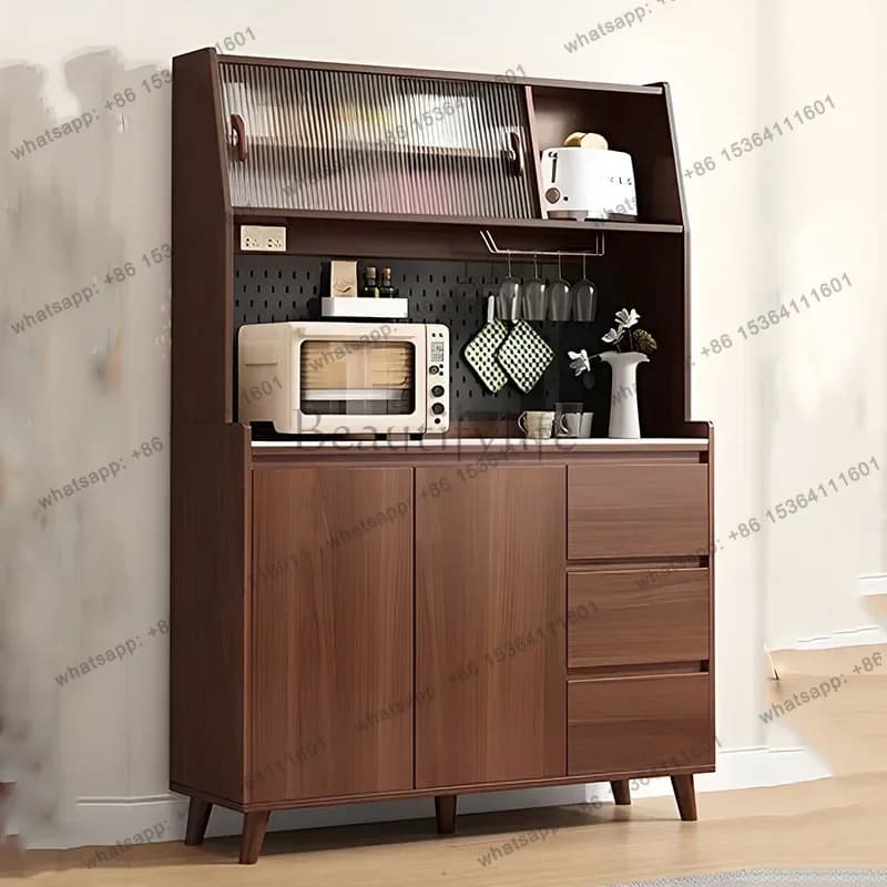 LD Sideboards Luxury Living Room Cabinets Wood Pantry Kitchen Organizer Design Cabinets Storage Gabinete   Furniture