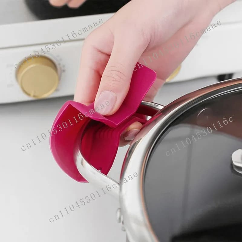 Bow Silicone Insulation Clip Silicone Insulation Pot Clip Creative Kitchen Utility Gadgets 2pcs Pack