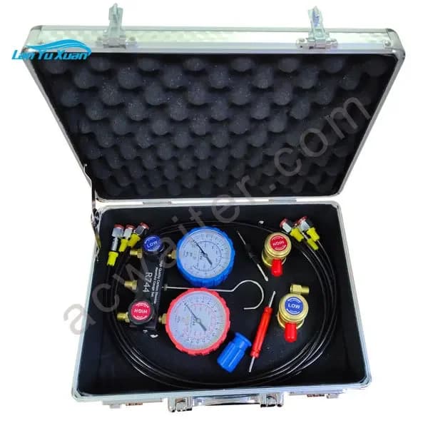 OEM factory Manifold Gauge Set R744 CO2 Charging Hose 1.5M*3 Gauge Diameter 80CM 600KG