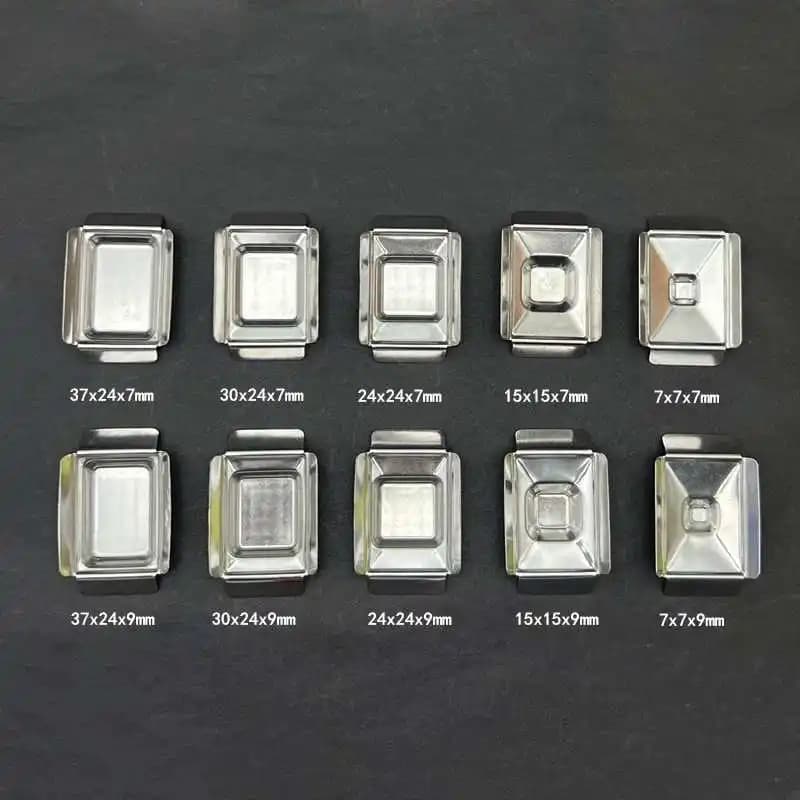 Stainless steel embedding bottom membrane tissue sample pathology embedding box bottom mold paraffin section embedding mold embe