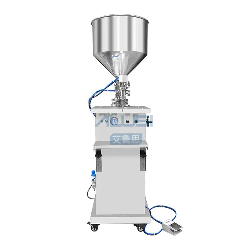 Semi Automatic Pneumatic Vertical Filling Machine for Methylated Spirit Alcohol Cream Lotion Paste Shampoo Line