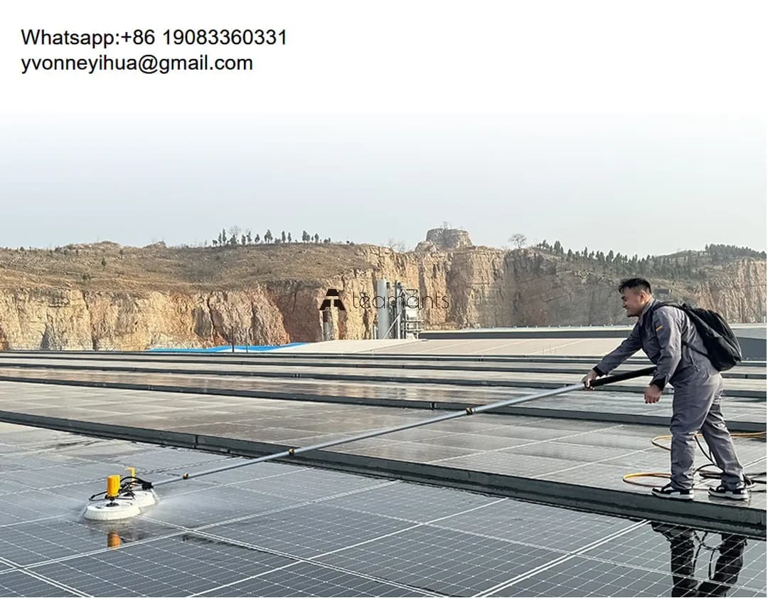XYT Hot Sale Clean Machine For Photovoltaic System With Double Head Cleaning Brush Solar Panel Cleaning