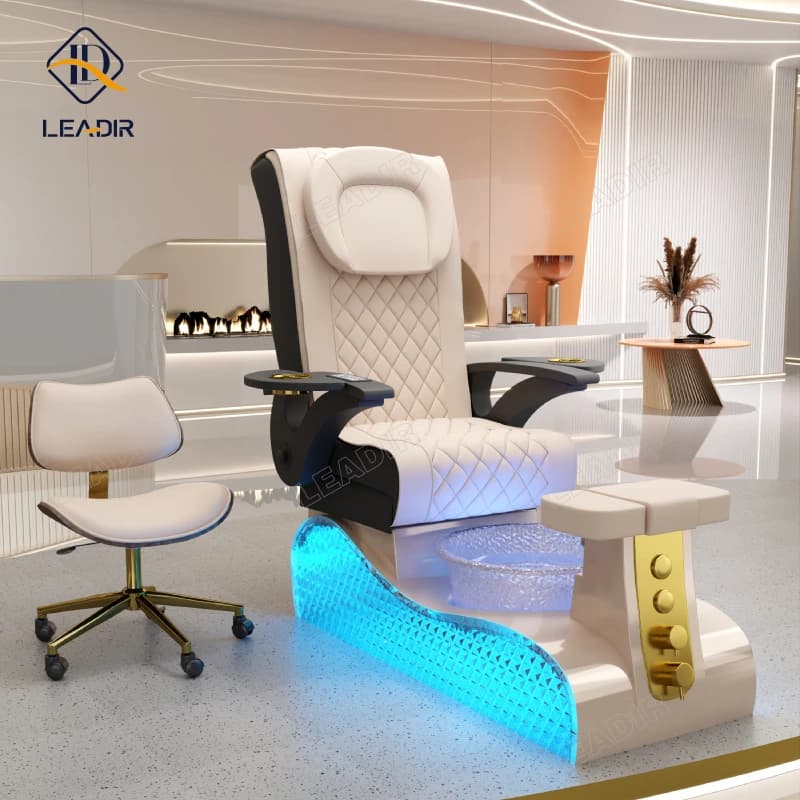 Customizable logo Body Massage Manicure European Electric Nail Salon Foot Spa Pedicure Chair Modern Style for Beauty Shop