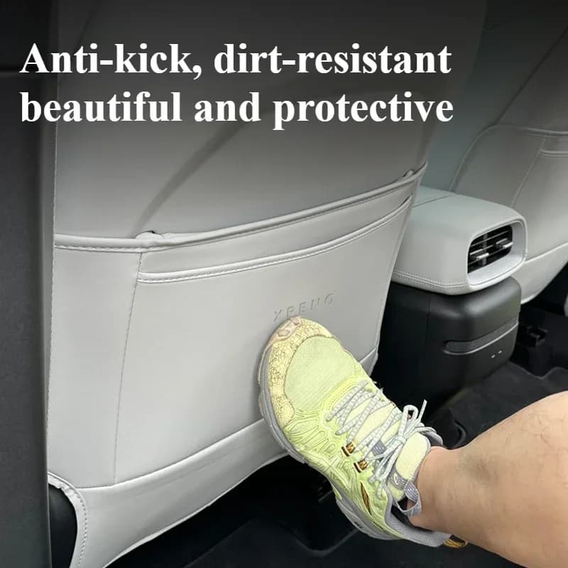 For XPENG G6 Car Seat Back Protector Anti-Kick Anti-Dirt Pad Upgraded Waterproof Material Custom Fit Interior Accessories Tools