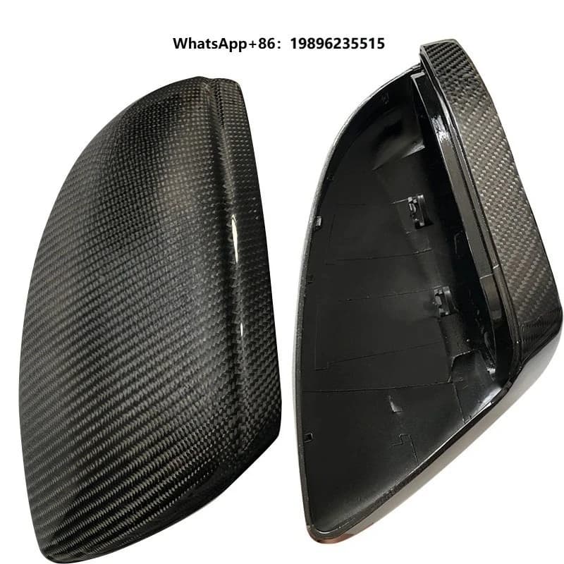 Carbon Fiber Side Mirror Covers Rearview Mirror Cover for C8 A6L A7 A7L A8L S6