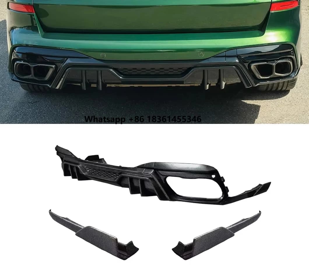 PU-Design Carbon Fiber Rear Diffuser for  X7 G07 Bumper Upgrade LD Style Body Kit Flawless and Durable Factory Direct Sales