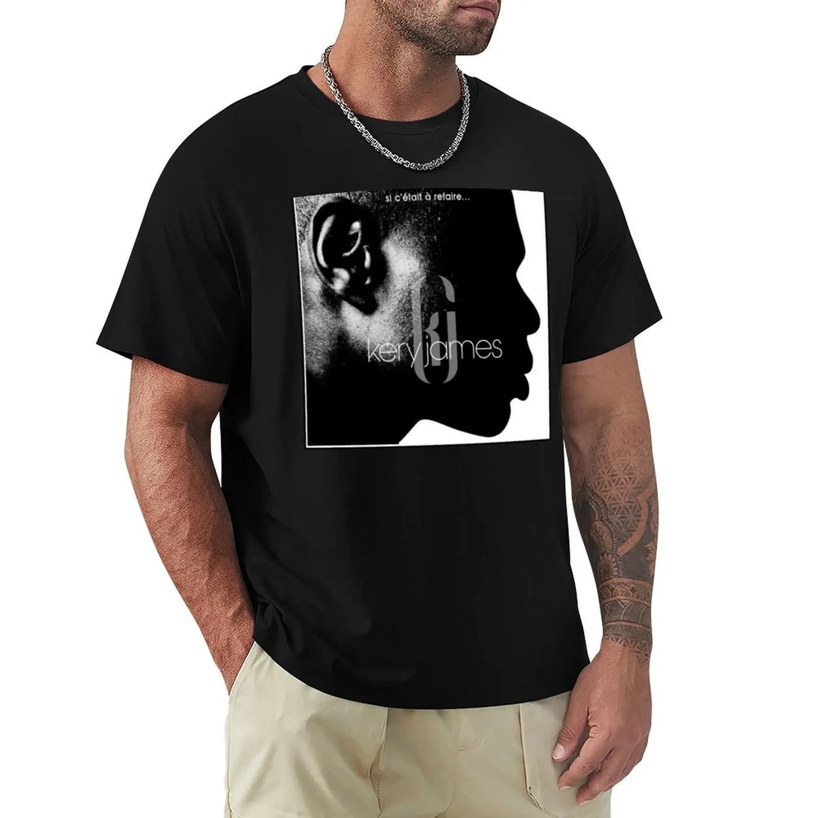 Kery James - Si C'était à Refaire album 2001 T-Shirt summer shirt man t shirt men clothings