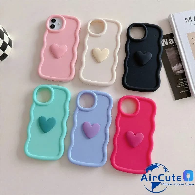 3D Love Candy Wavy Soft Case For infinix Hot 60 60i 50i 50 40i 30i 20S Smart 9 8 7 6 5 GT Zero Note 40 30 10 Pro Plus Play 4G 5G