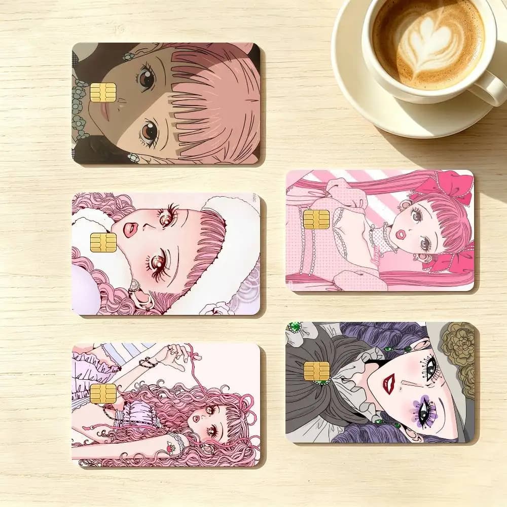 Anime P-Paradise K-Kiss Credit Card HD Stickers Game Card Decal Small Chip Waterproof Sticker Gift