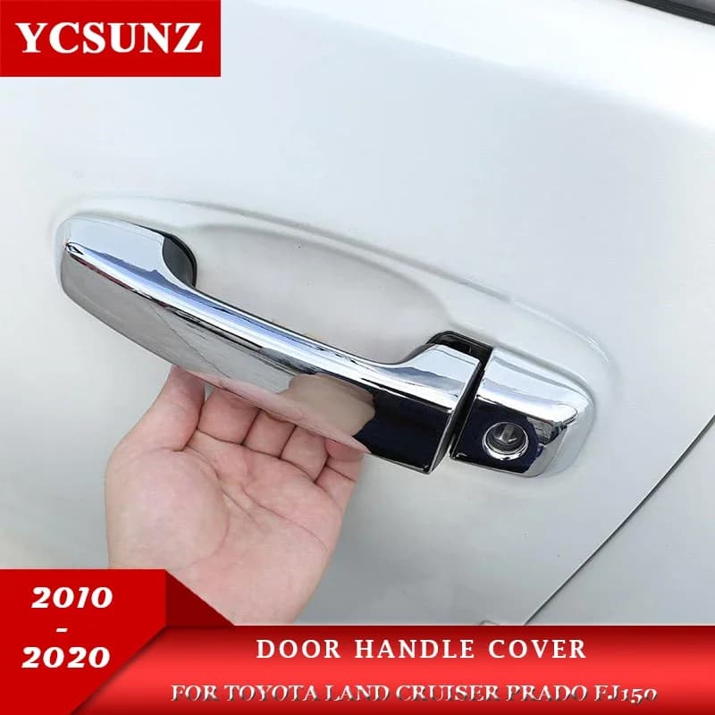 Chrome Door Handle Cover For Toyota Land Cruiser Prado LC150 2010 2011 2012 2013 2014 2015 2016 2017 2018 2019 2020 Car Styling