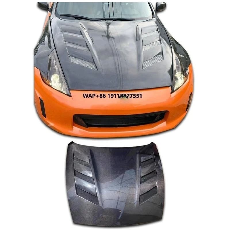 For370Z Two-door Car Carbon Fiber Hood Z34 Hood Carbon Fiber Body Kit