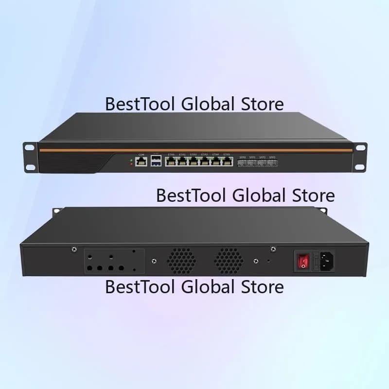 Oem I-el A-m Pro-sor C3558 C3758 C3000 C3958 Pf Sense 4 10Ge Soft Router Pfsense Wired 6Lan 4Sfp 1U Rack Firewall