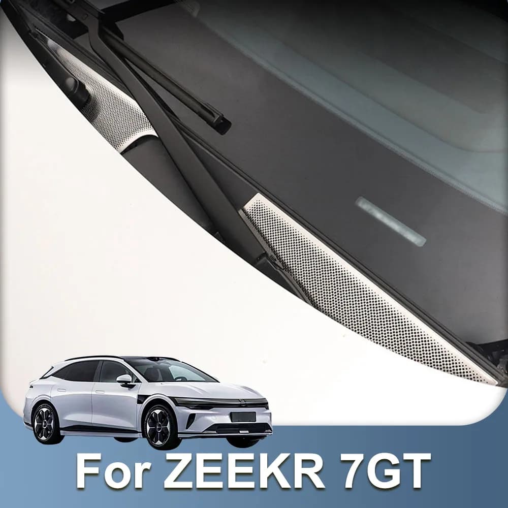 Front Hood Air Outlet Protective Cover Fit For ZEEKR 7GT 2026 2027 Stainless Steel Dust Cover Car Modification Supplies