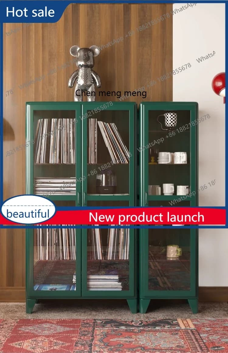 A6239 medieval paint book, living room side cabinet storage, solid wood display, storage, storage cabinet