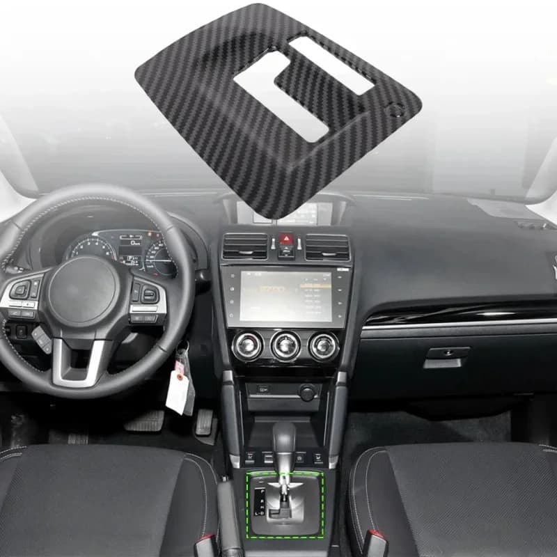 For Subaru Forester 2013-2018 ABS Carbon Fiber Car Gear Shift Panel Cover Trim Sticker interior Car Accessories(LHD)