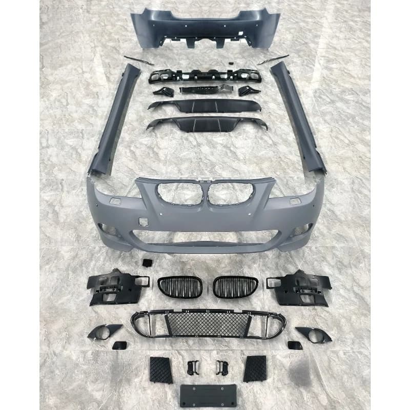 High Quality Car Modification Body Kit Front Rear Bumper For E60 2004-2010 Upgrade To MT Style Body Accessories