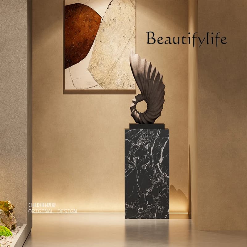 Creative Abstract Art Conch Sculpture Floor-to-Floor Ornament Hotel Stairs Living Room Decoration