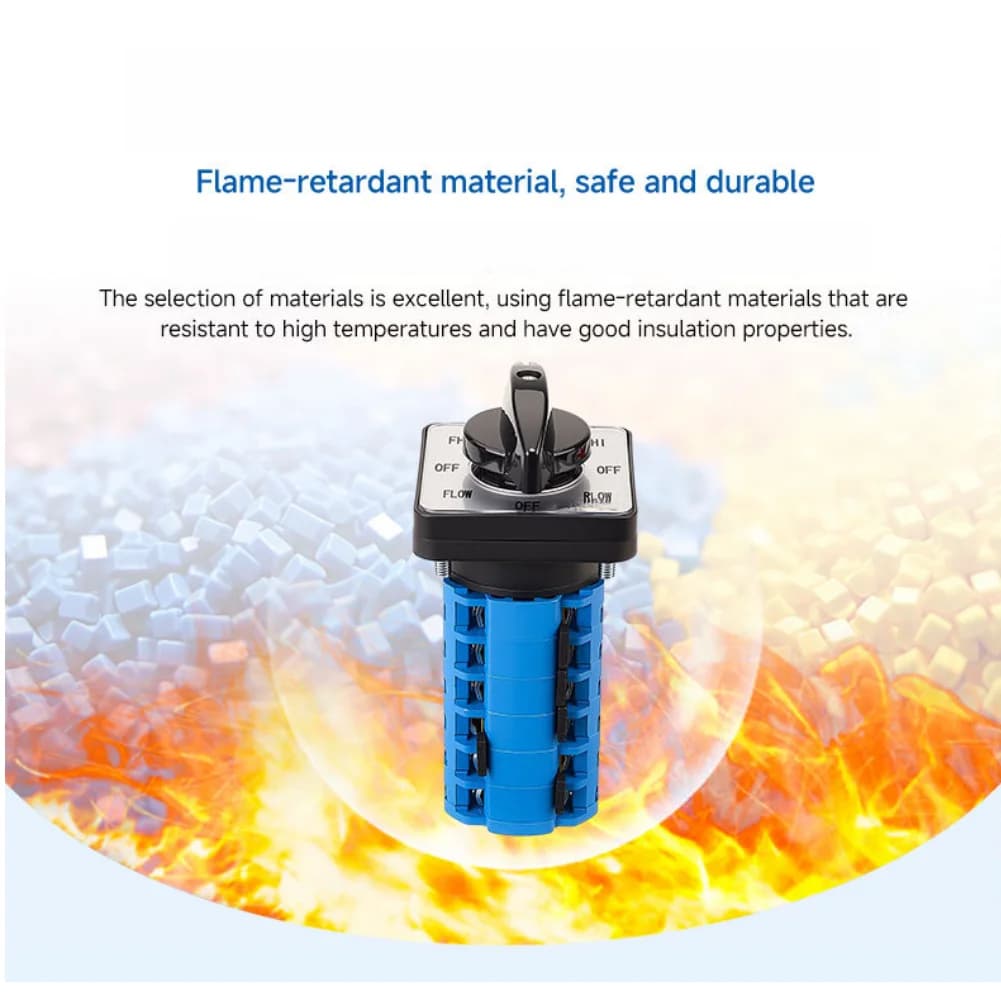 Flame Retardant Milling Machine Changeover Switch 20A 8 Rate Control 6 Step Forward Reverse SZW26 AC440V DC240V