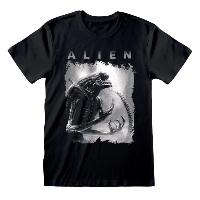 0410 Scary movie Sci-Fic Alien Gift T-Shirt Weyland Xenomorph Yutani 100% cotton Short Sleeve  Graphic clothes All size tops