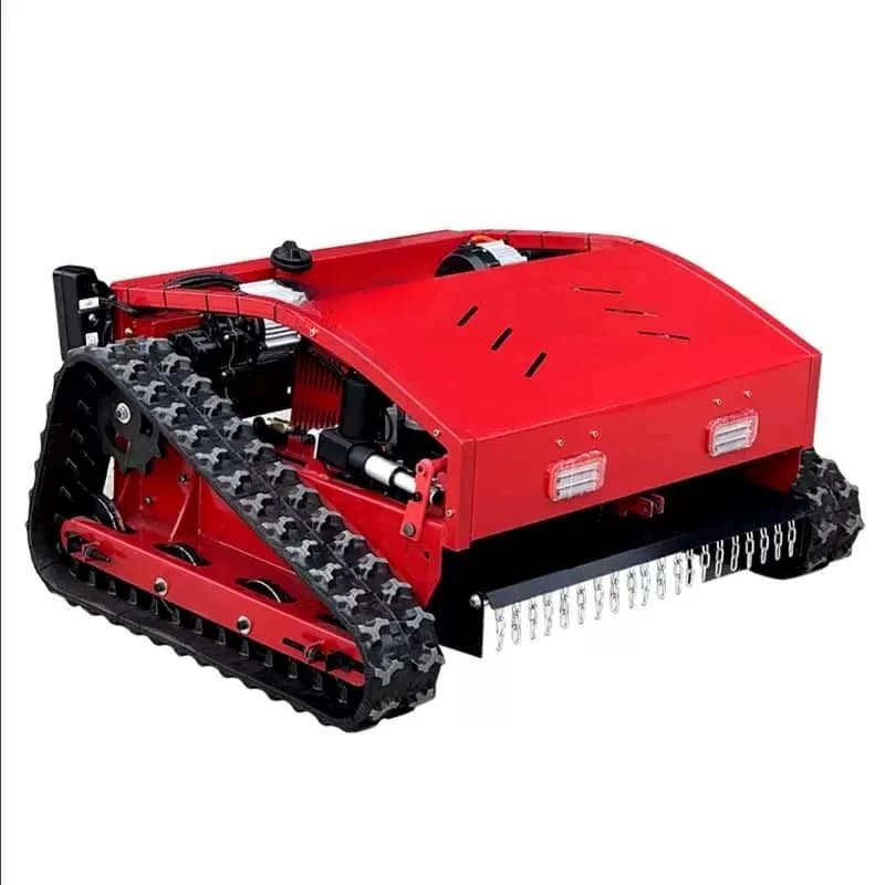 Remote control lawn mower, crawler type electric small multi-functional four-wheel drive lawn lawn mowing