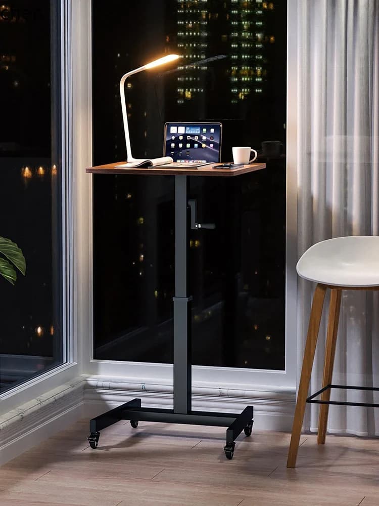 Adjustable Desk Computer Desk Mobile Standing Desk Home Study Office  Adjustable Standing