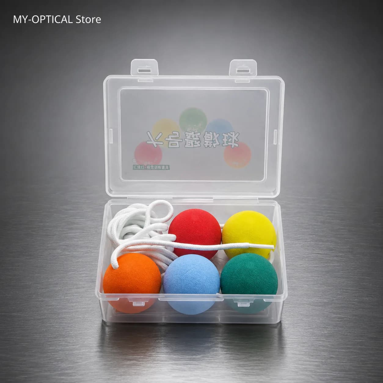 5-Bead Brock String for Convergence Insufficiency 3.8cm Large Beads Vision Training Tool for Eye Muscle Strengthening