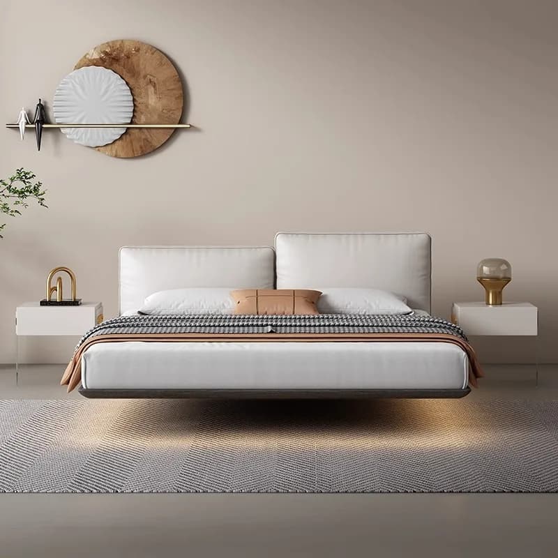 Nordic Luxury Bed Headboard Upholstered Modern Sleeping Bed Dressers Children Muebles Para Dormitorio Bedroom Set Furniture