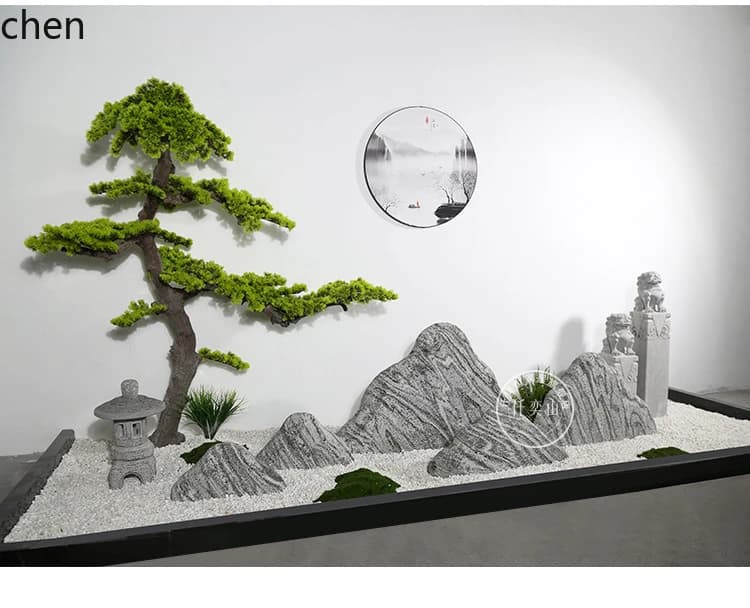 Carving Snow Wave Stone Slice Combination Landscaping Courtyard Rockery  Water Indoor Stone Ornament