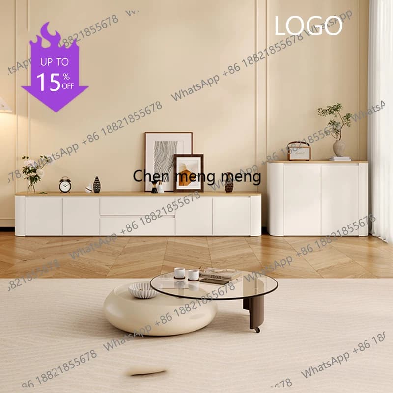 D80 White Living Room Tv Stands Modern Monitor Luxury Minimalist Drawers Tv Table Hallway Storage Suporte Para Tv Home Furniture