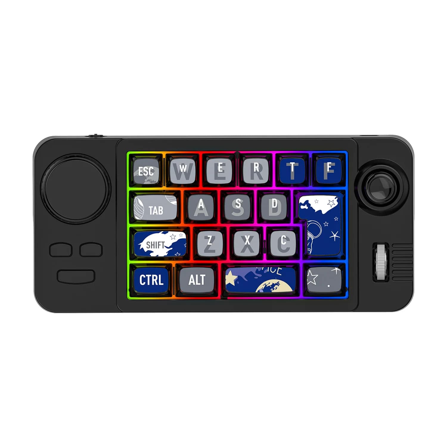 Wireless three-mode joystick macro defines hot-plugged mechanical gaming keyboards