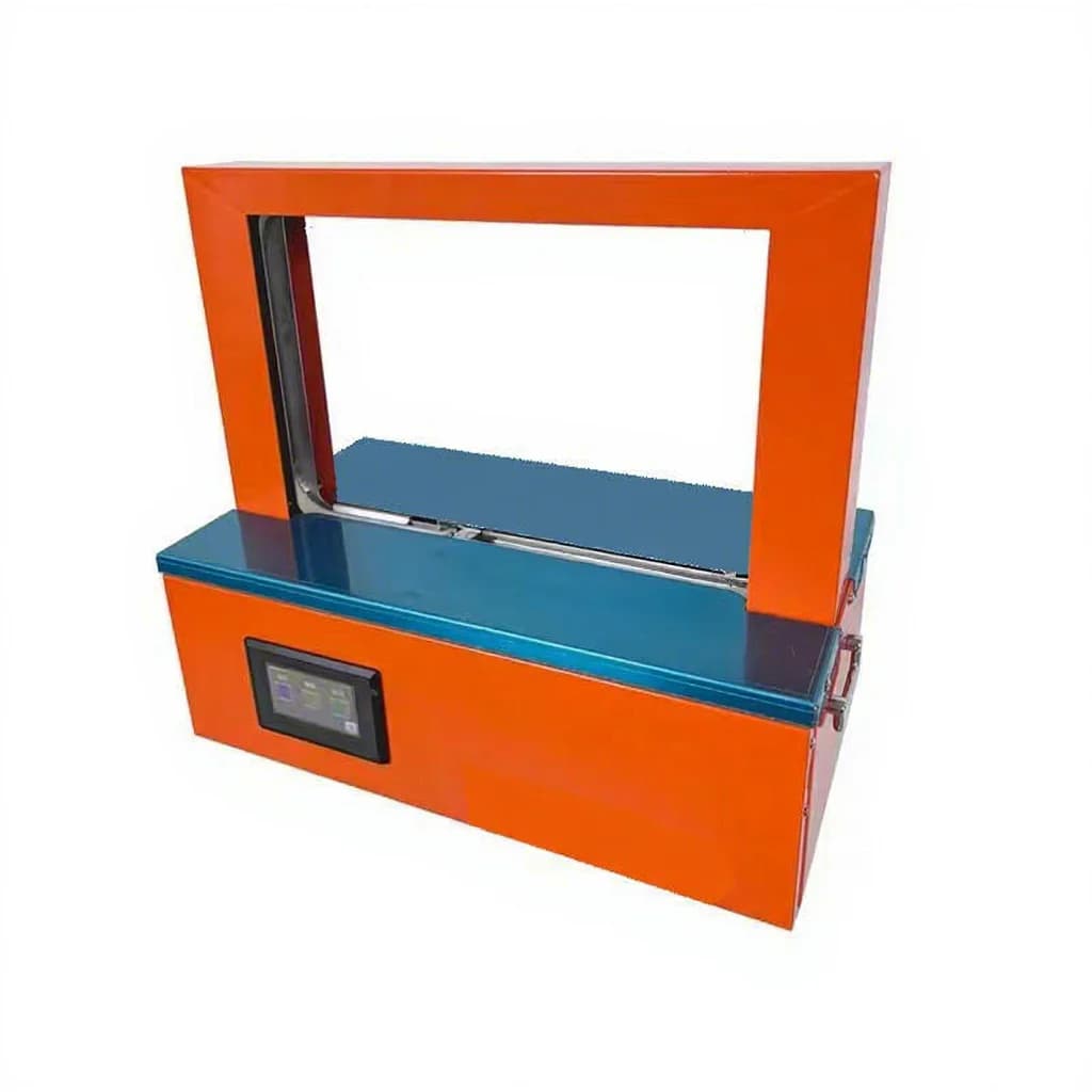 Semi Automatic Vegetable Fruit Strapping Machine Industrial Use Binding Machine Supermarket Sausage Packing Banding Machine