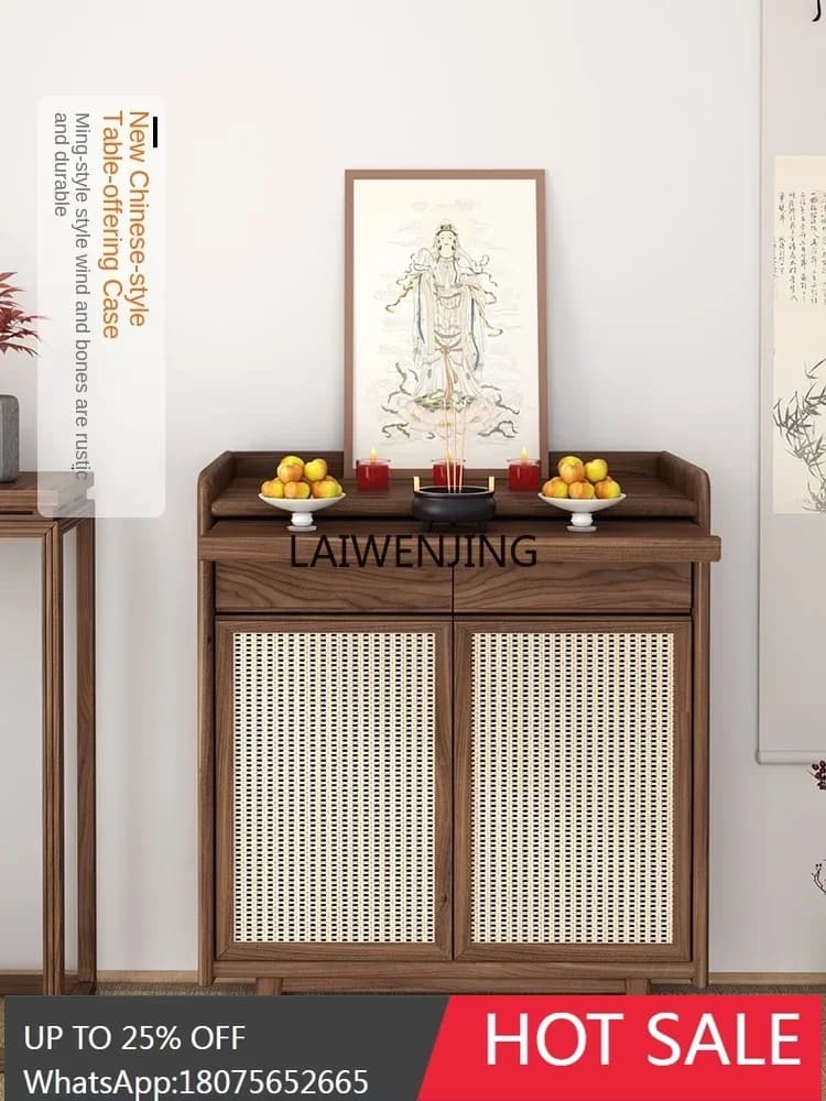 SGF solid wood table incense case household new Chinese Buddhist platform living room Shentai
