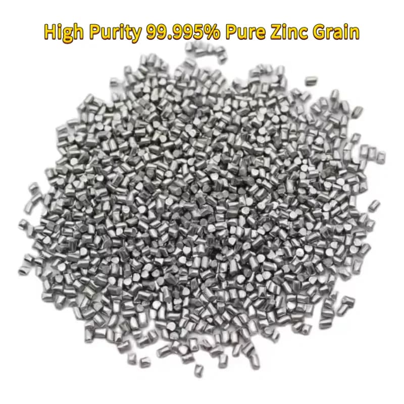 High Purity 99.995% Zinc Grain, 100g-1000g Zn Zinc Nugget/Ingot Industrial Smelting